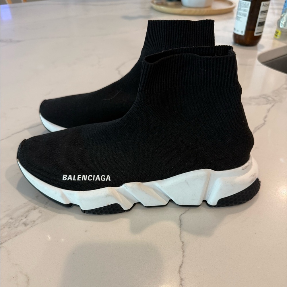 Balenciaga speed knit sock trainer sneakers high tops sz 8